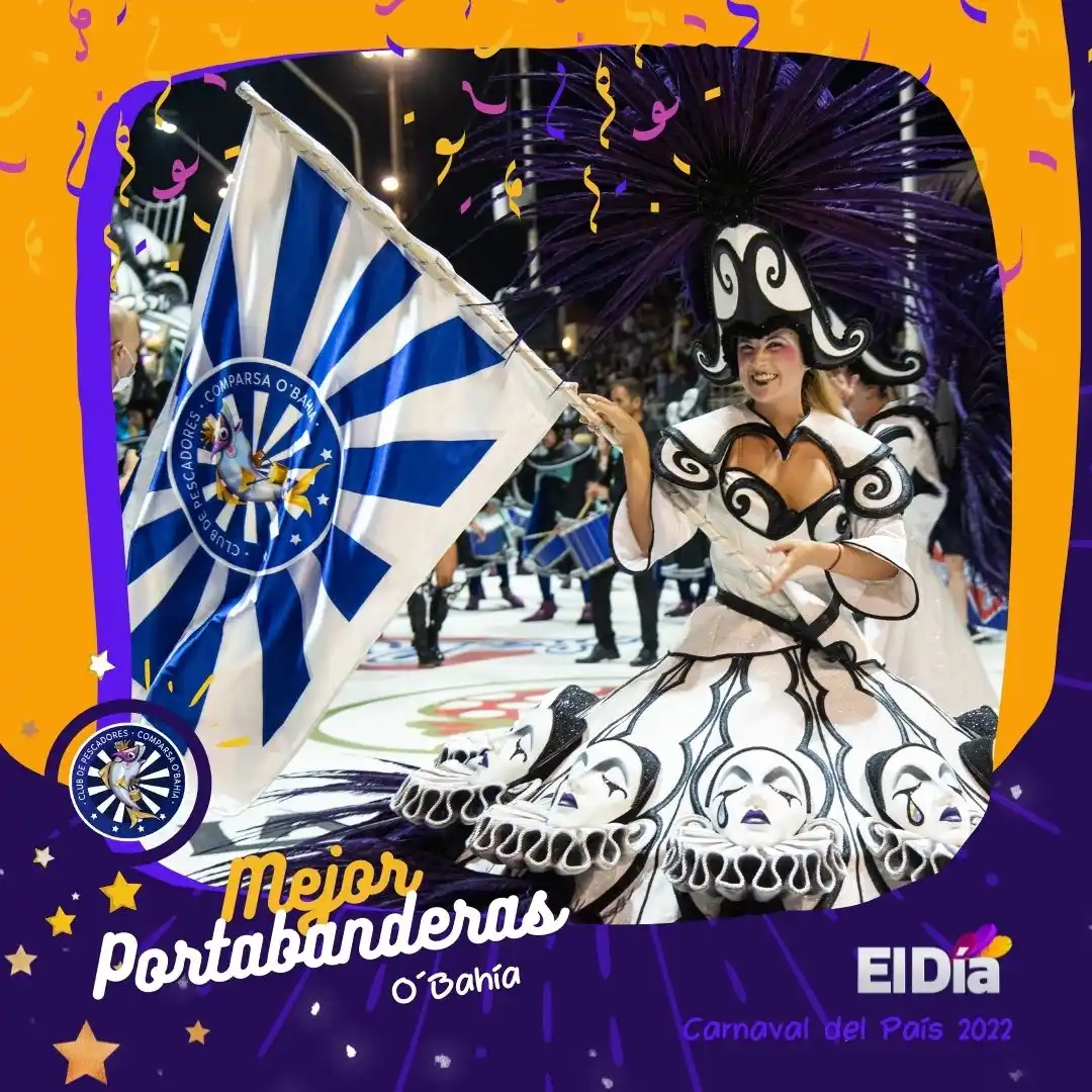 La comparsa O' Bahía se lleva el galardón a los mejores portabanderas