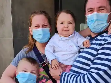 Inés y su familia transitan una nueva vida tras recibir el alta médica