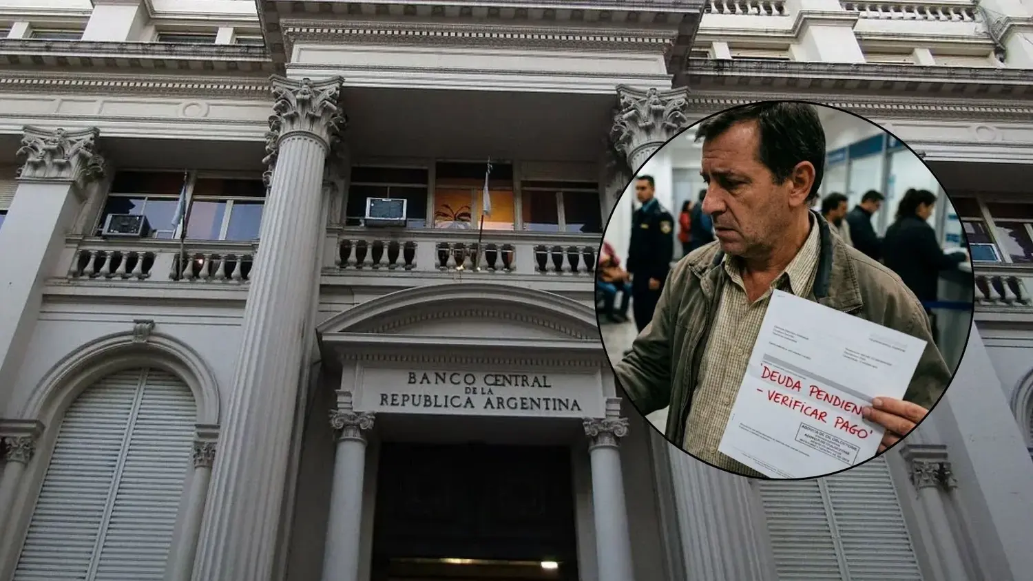 El Banco Central tiene habilitada una página web donde consultar el estado de deuda de cada ciudadano (Imagen IA)