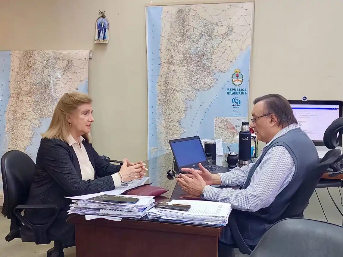 Rosario Romero gestionó ante Vialidad Nacional la reactivación de la obra de ingreso a Paraná por Ruta 12