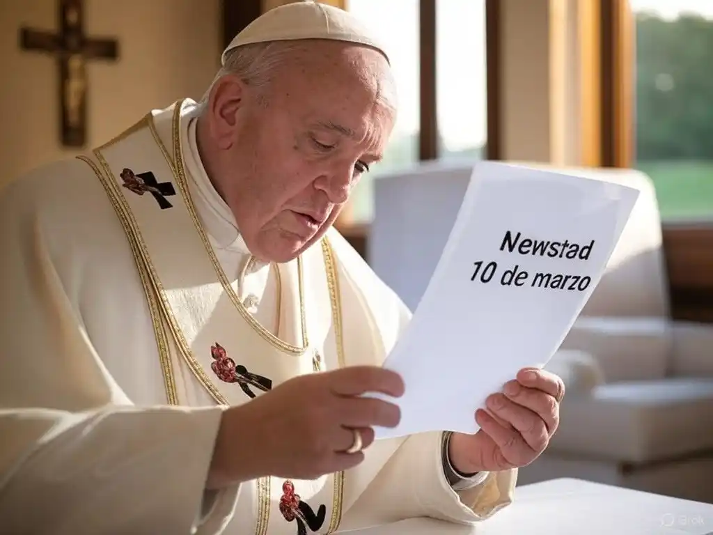 Santoral. Francisco, leyendo el Santoral del 10 de marzo.