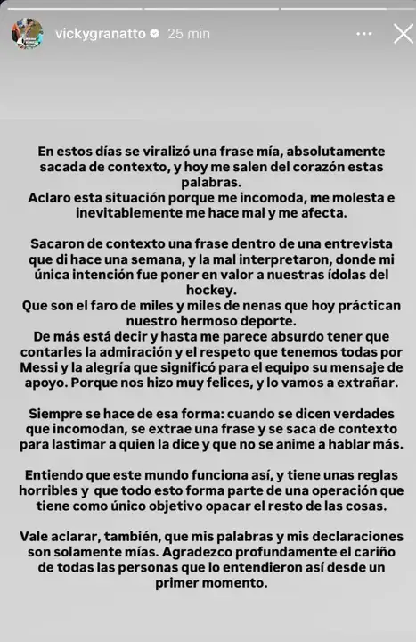 descargo vicky granatto