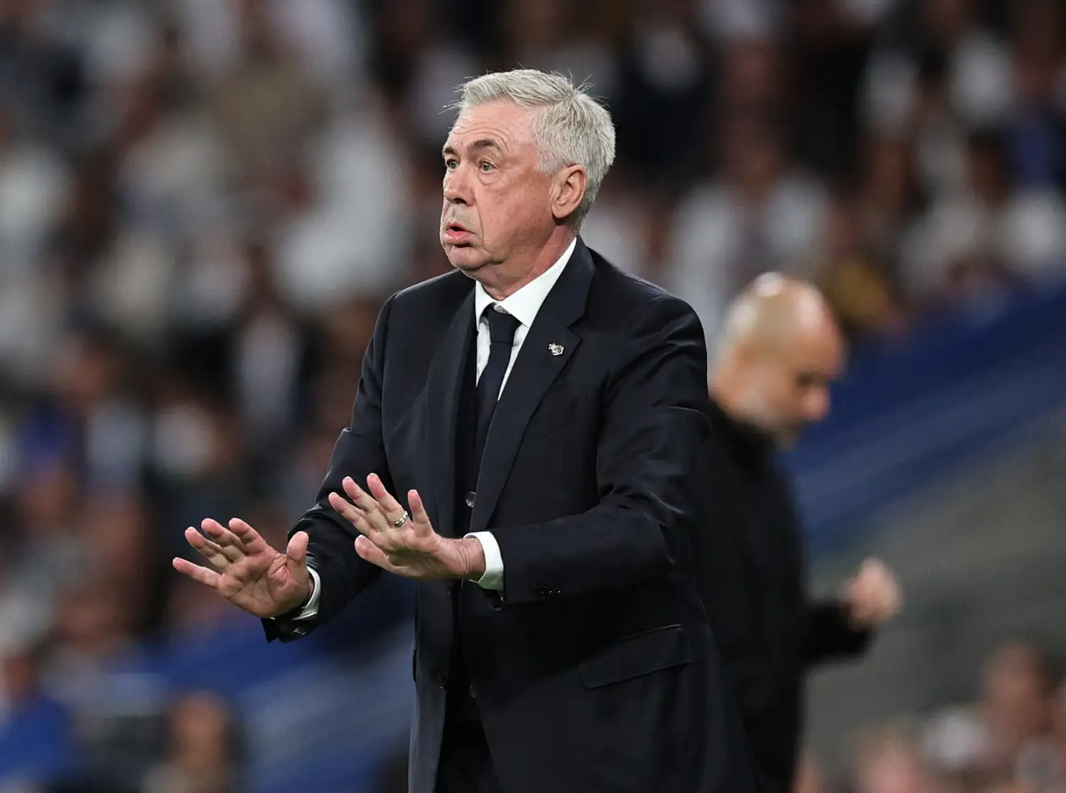 Ancelotti, DT de Real Madrid.