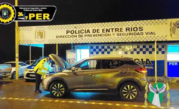 Policía de Entre Ríos incautó cuatro vehículos y un arma de fuego