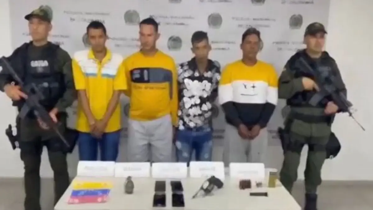 Caen 4 integrantes del Tren de Aragua en Colombia