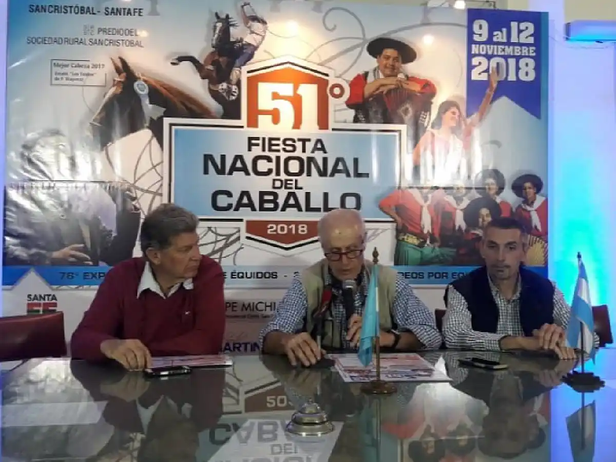 Lanzaron la 51ª Fiesta Nacional del Caballo en San Cristóbal