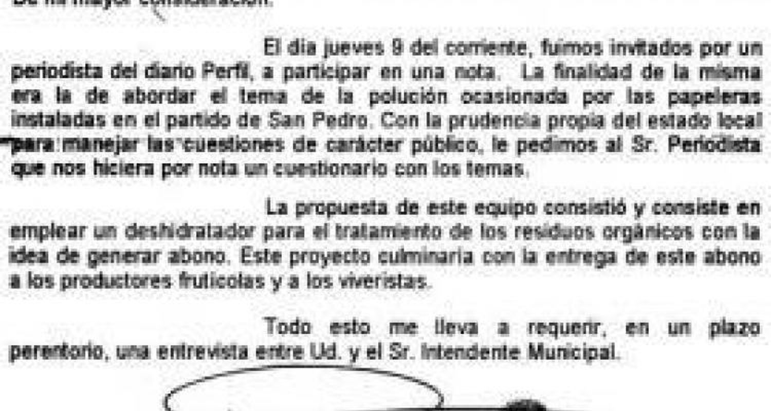 Piden que Papel Prensa instale un “deshidratador”