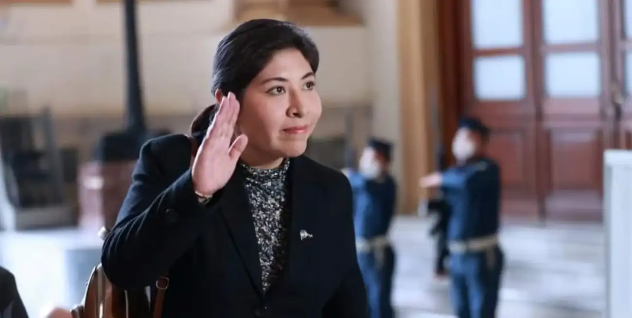 Betssy Chávez, en noviembre de 2022, en Perú.