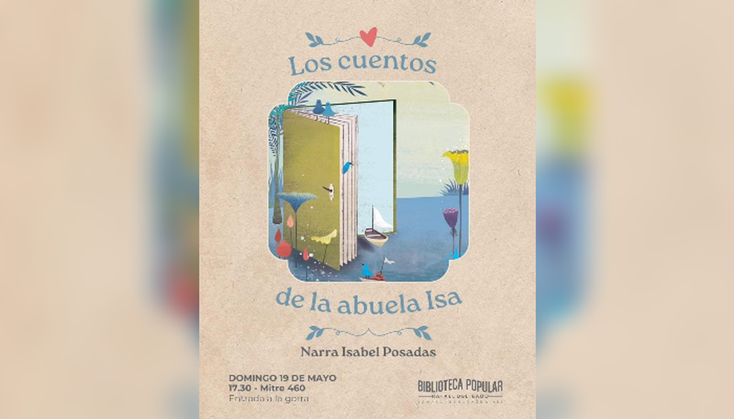 Presentan Los cuentos de la abuela Isa en la Biblioteca Popular