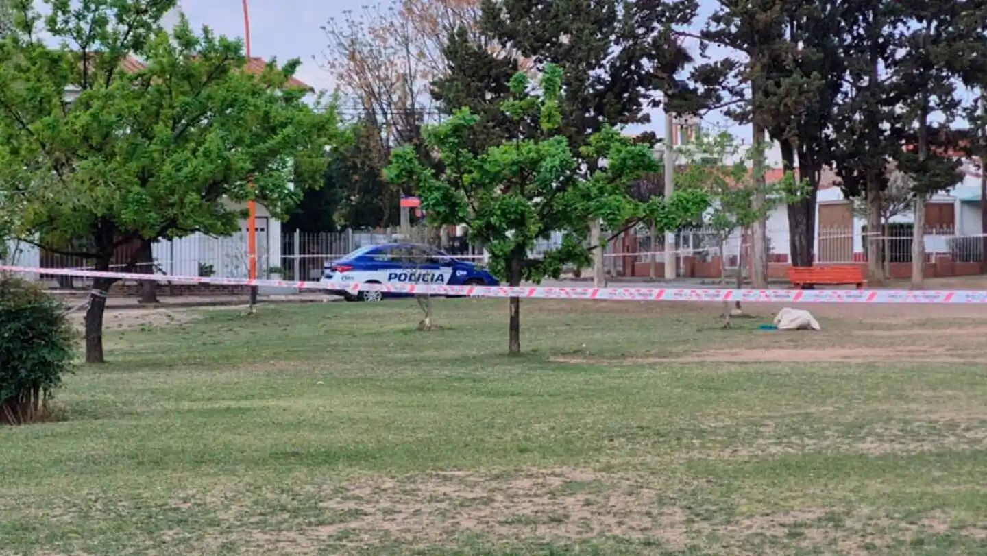La plaza en donde falleció el adolescente de 13 años en Carlos Paz (Foto: El doce)