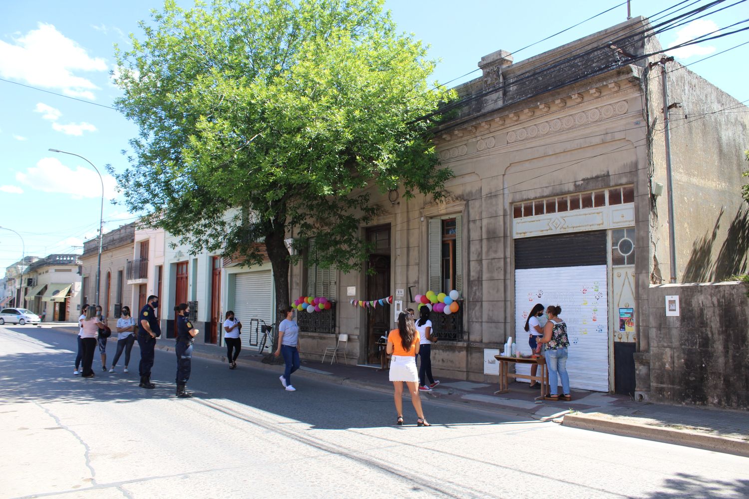 Se pintó un mural en la sede del Copnaf