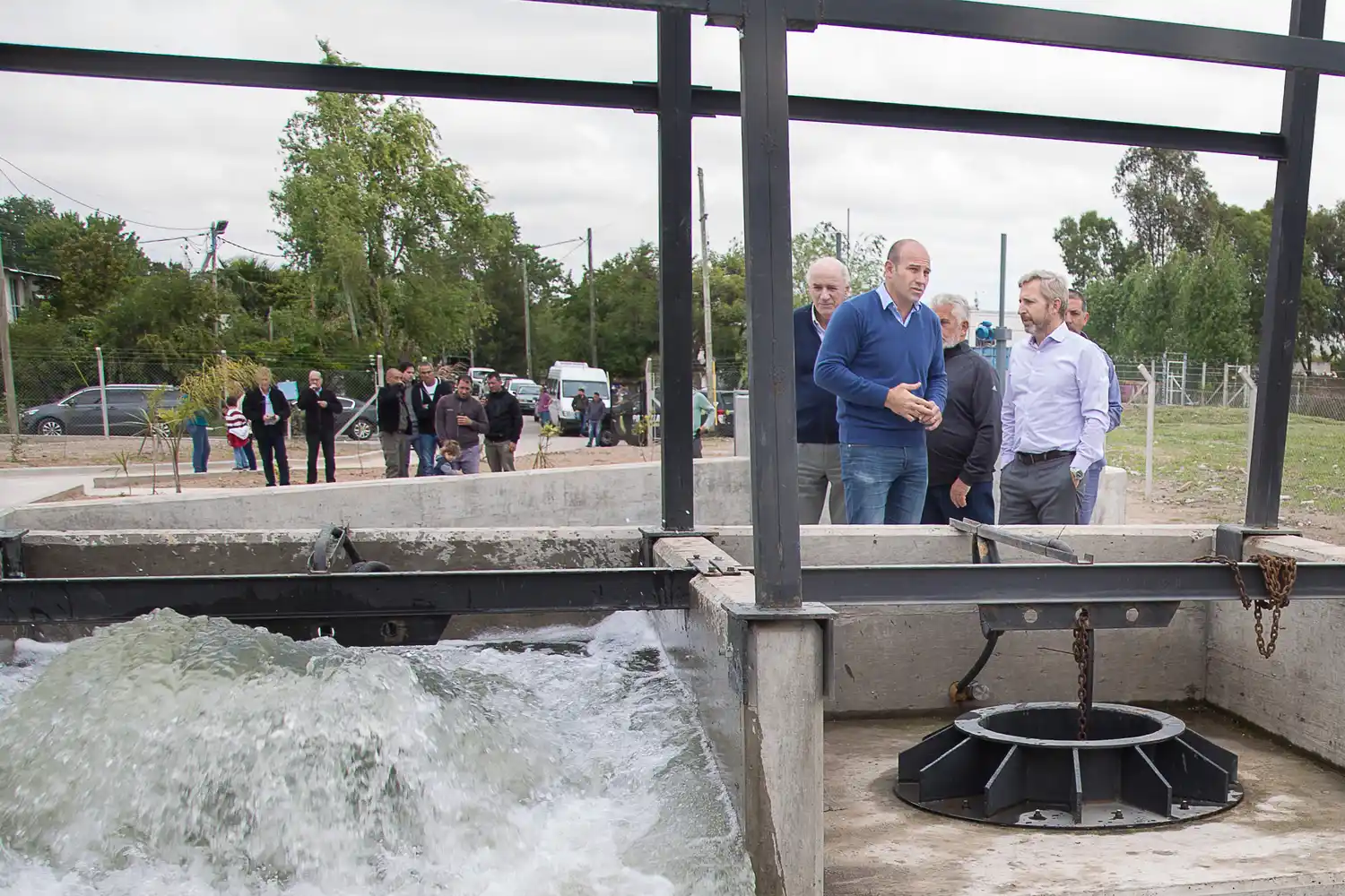 Quilmes: Molina y Frigerio inauguraron obra hidráulica que beneficiará a 20 mil vecinos