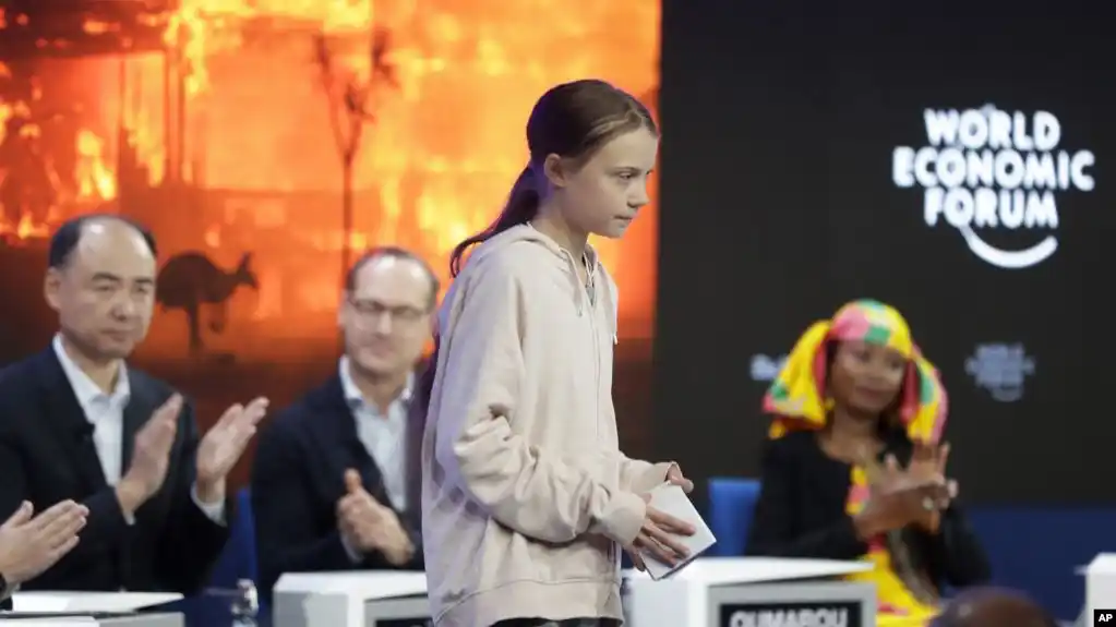 Thunberg critica en Davos la falta de acción climática