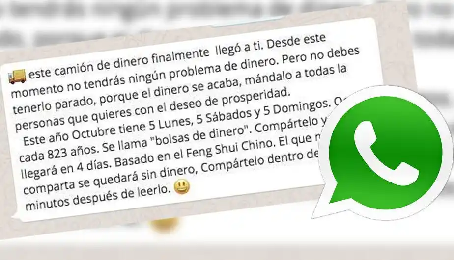 Si no reenvías las cadenas, después no te quejes