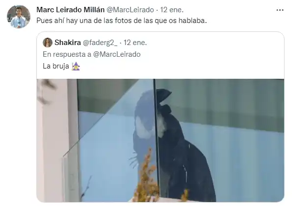 La bruja en la casa de Shakira. Foto Twitter