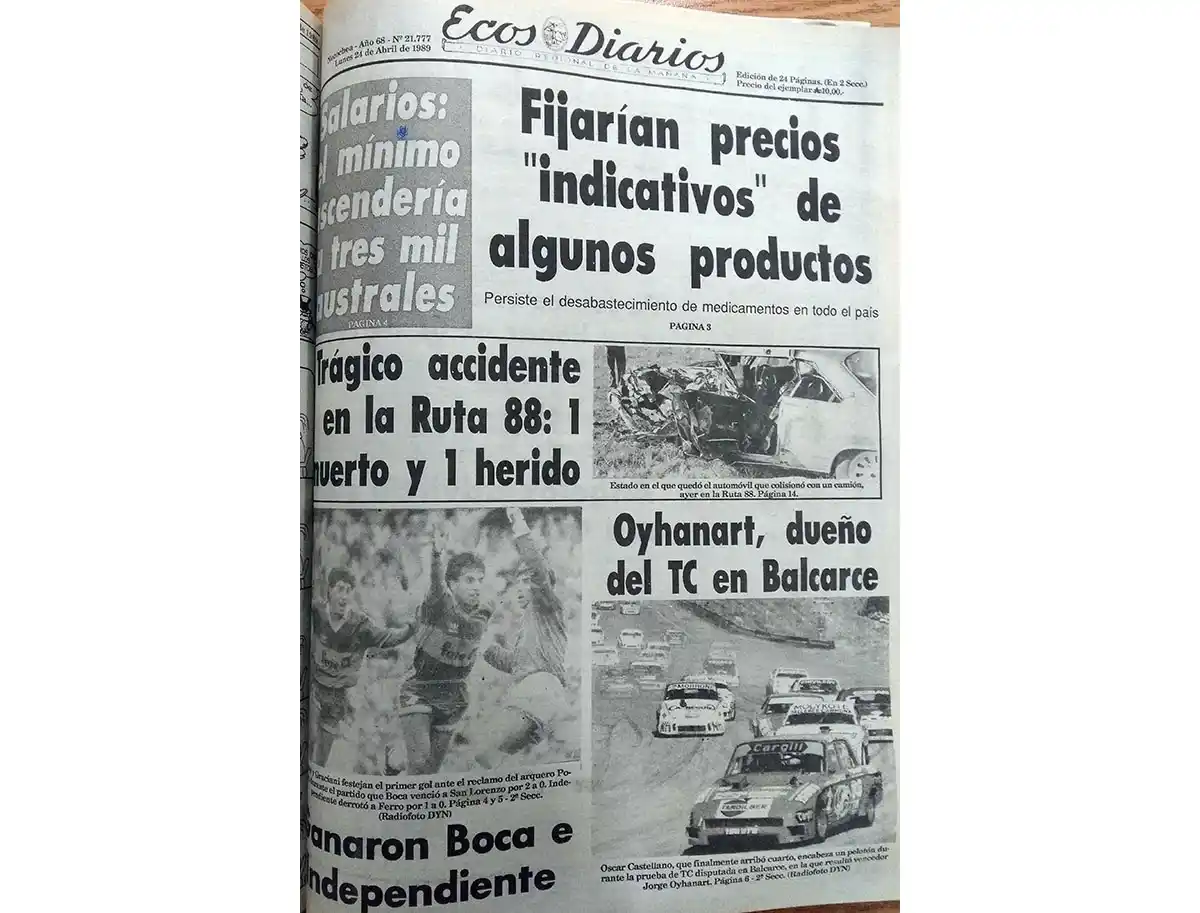 Lunes 24 de abril de 1989