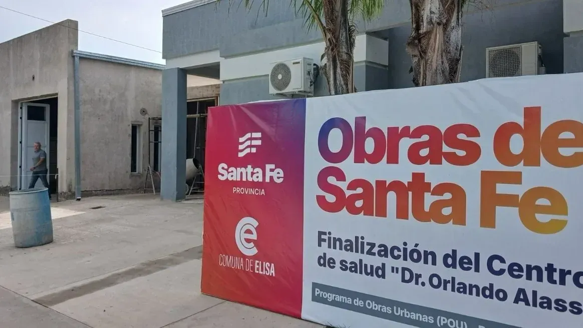 Avanza la ampliación del centro de salud de Elisa con una inversión superior a $45 millones