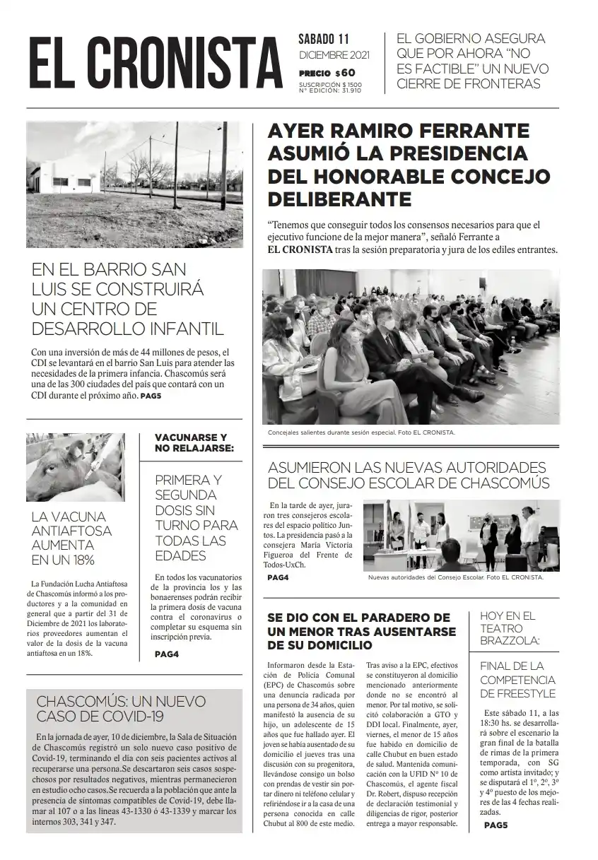 Tapa 11 diciembre 2021