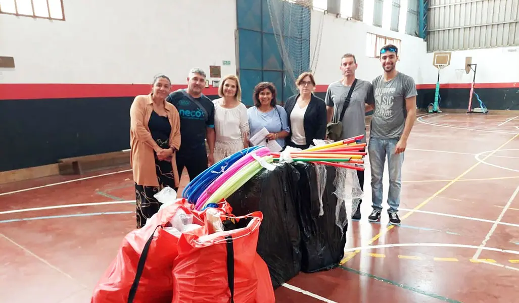 “Se entregó material deportivo a todas las escuelas secundarias”