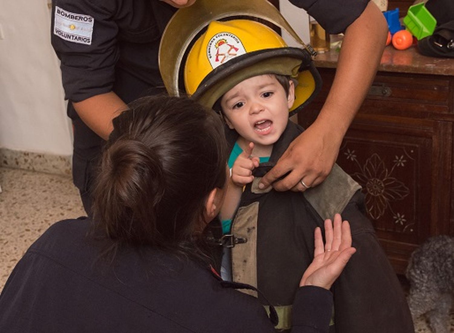 Un cumple diferente: “Ni Súperman ni Messi, quiero ser un Bombero”