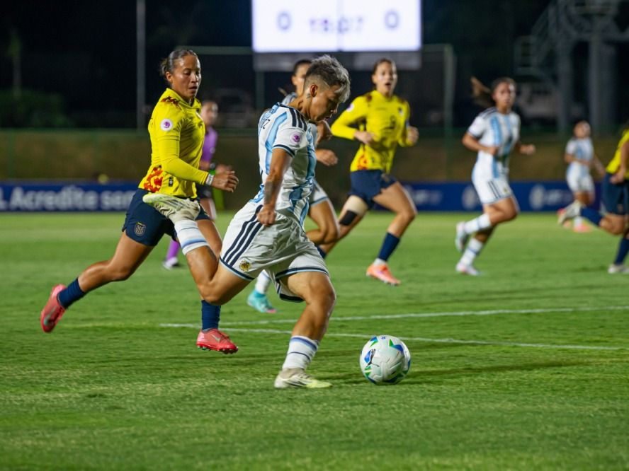 Argentina cayó 1 a 0 ante Ecuador y el se mide con Brasil.Foto: AFA