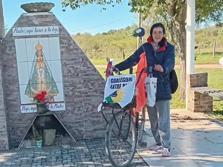 María Teresita Cardoso continúa su peregrinación a Salta: fe, esfuerzo y solidaridad en cada kilómetro
