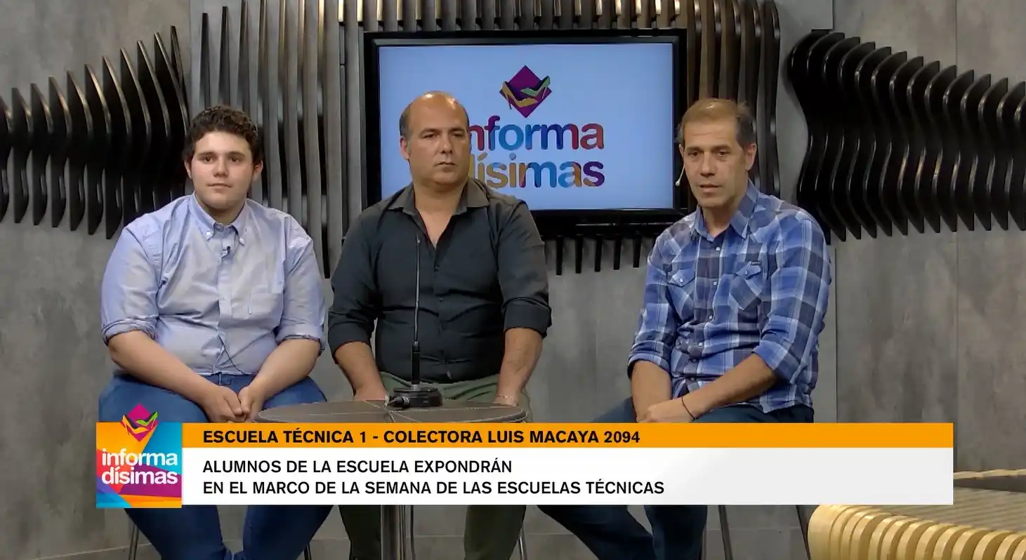 Alumnos de la escuela técnica 1 expondrán en el marco de la semana de las escuelas técnicas