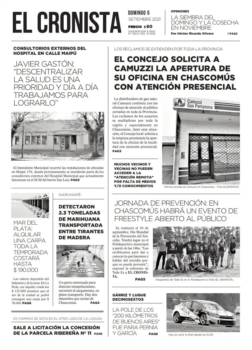 Tapa 5 septiembre 2021