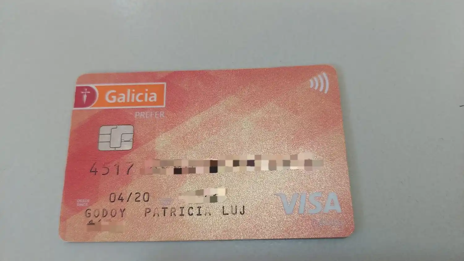 Tarjeta encontrada de Patricia Godoy