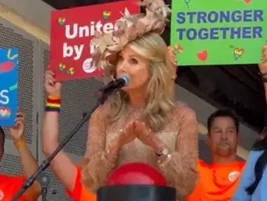 Máxima se convirtió en la primera reina en abrir el Orgullo LGBT