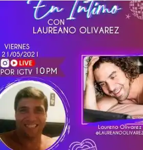 Laureano Olivares con su webshow en pandemia. Foto Instagram