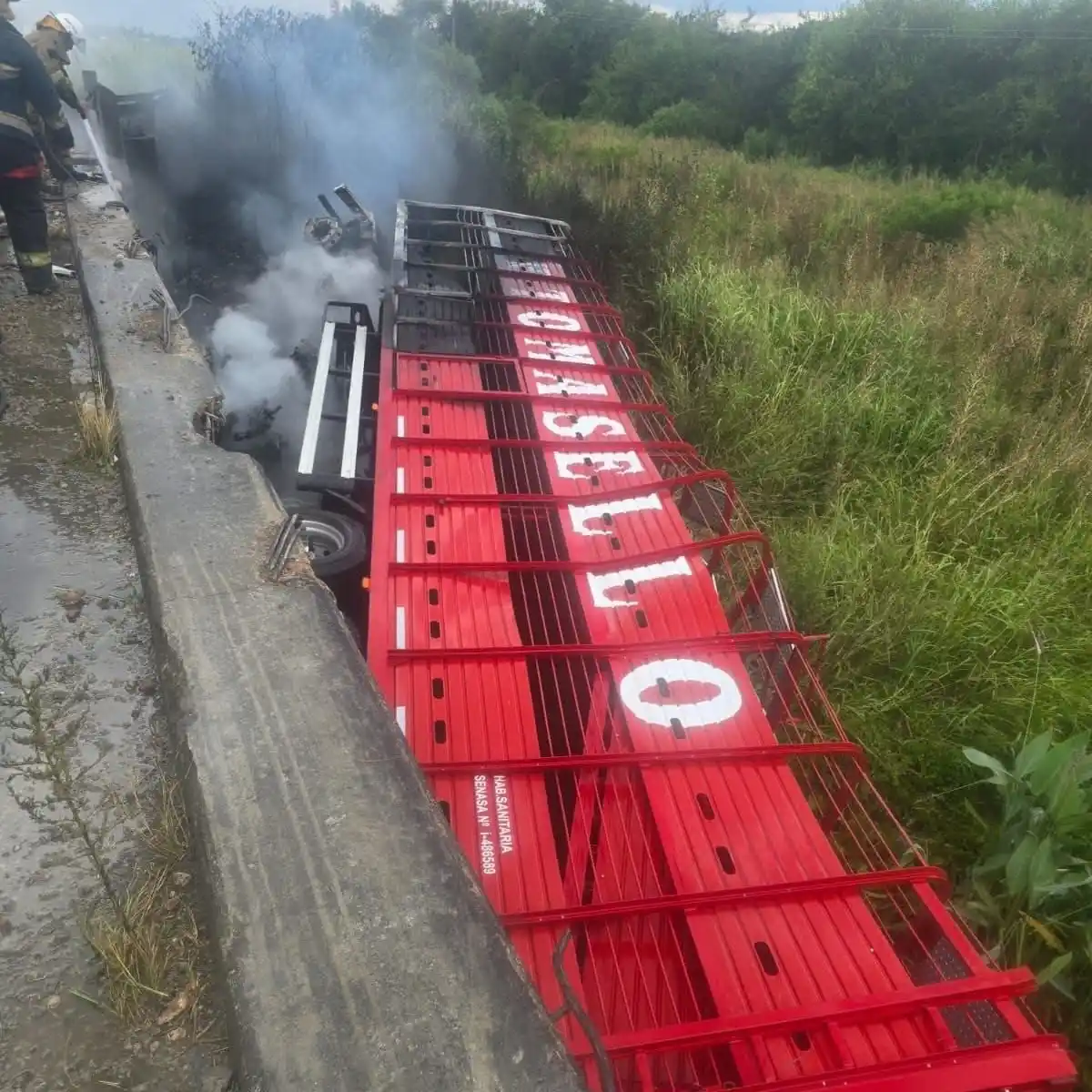 Fatal siniestro vial en la Ruta Nacional 127: murió el conductor de un camión