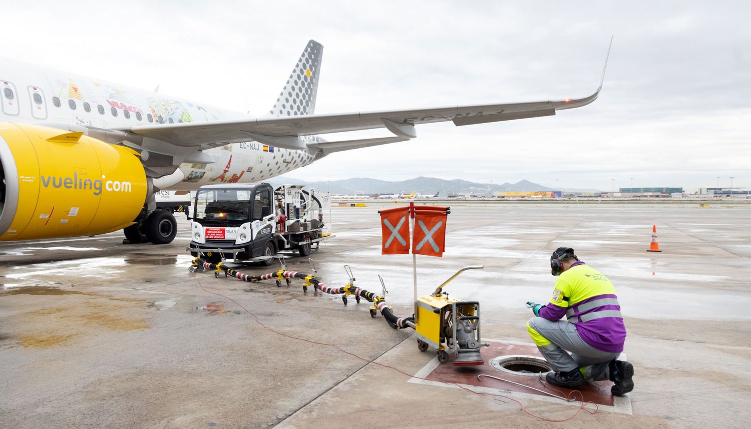 Vueling realizó el primer vuelo con combustible sostenible