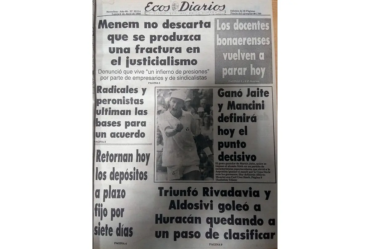 Lunes 2 de abril de 1990
