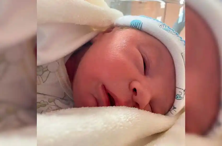 Nació Tomás, el sexto hijo de Guillermo Montenegro