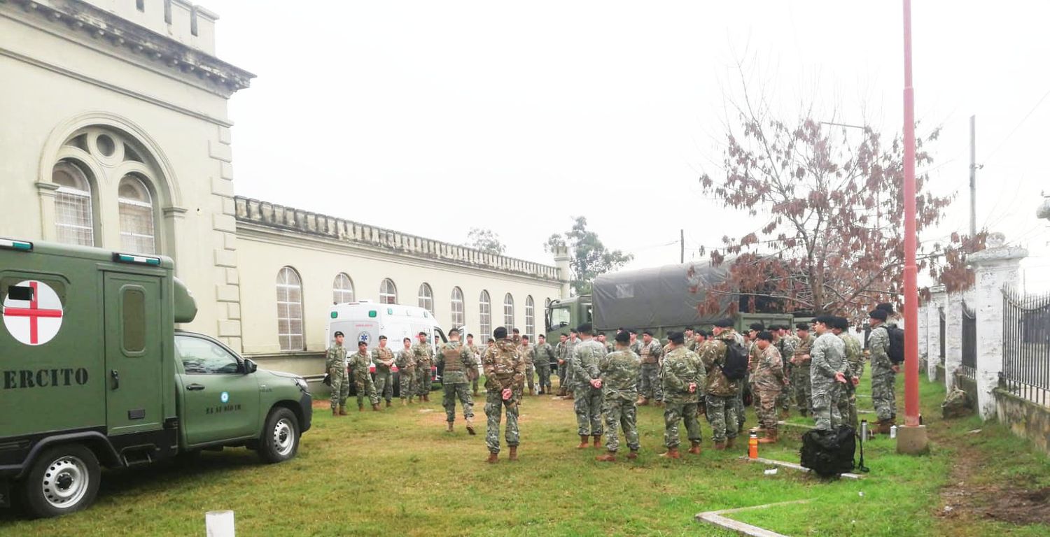 El Regimiento de Concordia realizó una instrucción en el Tiro Federal