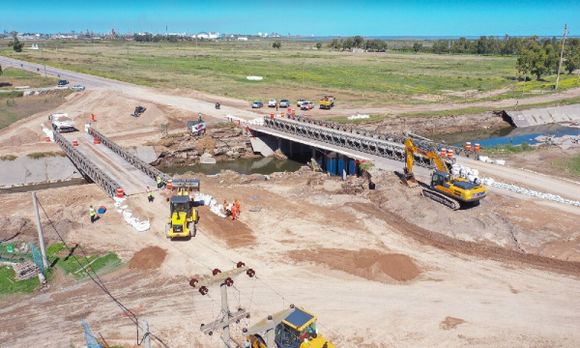 Habilitan el tránsito en la ruta 3, sobre el canal Maldonado
