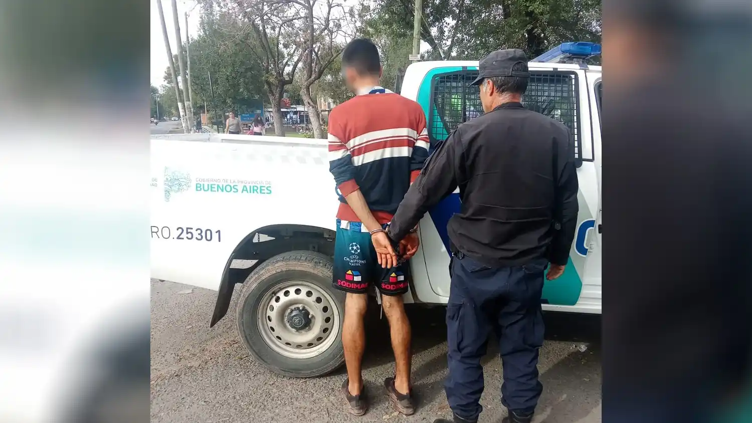 El sospechoso intentó ingresar a una segunda vivienda, pero fue detenido.