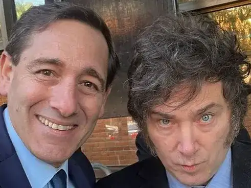 Julio Garro Junto a Javier Milei.