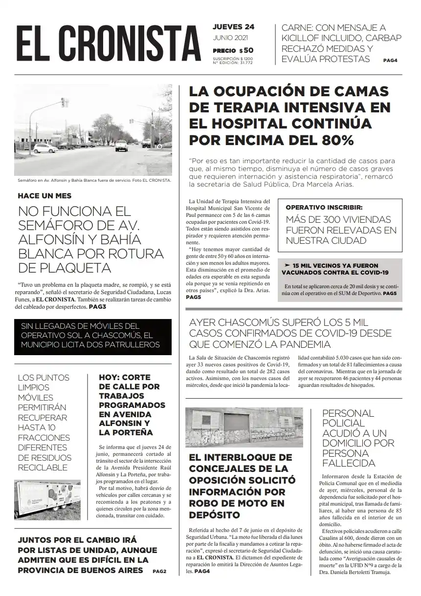 tapa 24 de junio 2021
