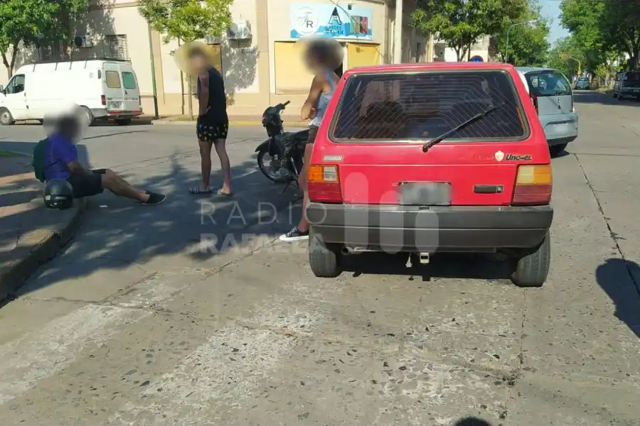 El 107 atendió a un joven motociclista accidentado en Aristóbulo del Valle