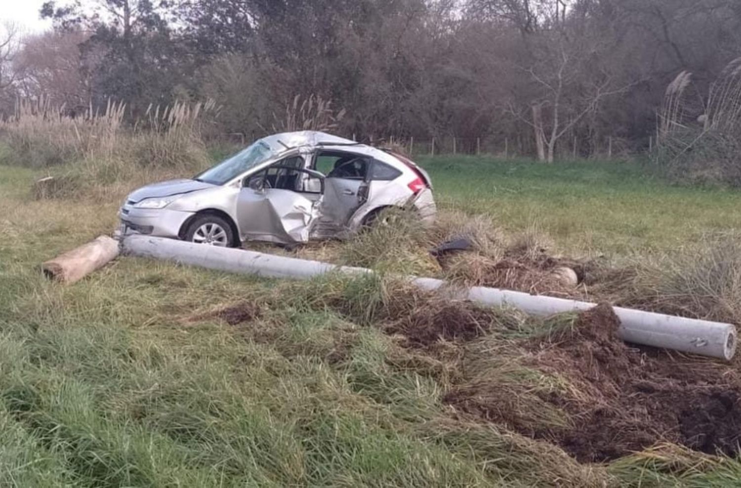 Accidente en ruta 88: fueron trasladados al HIGA