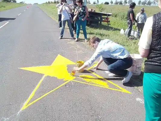 Pintaron nueva “estrella amarilla”