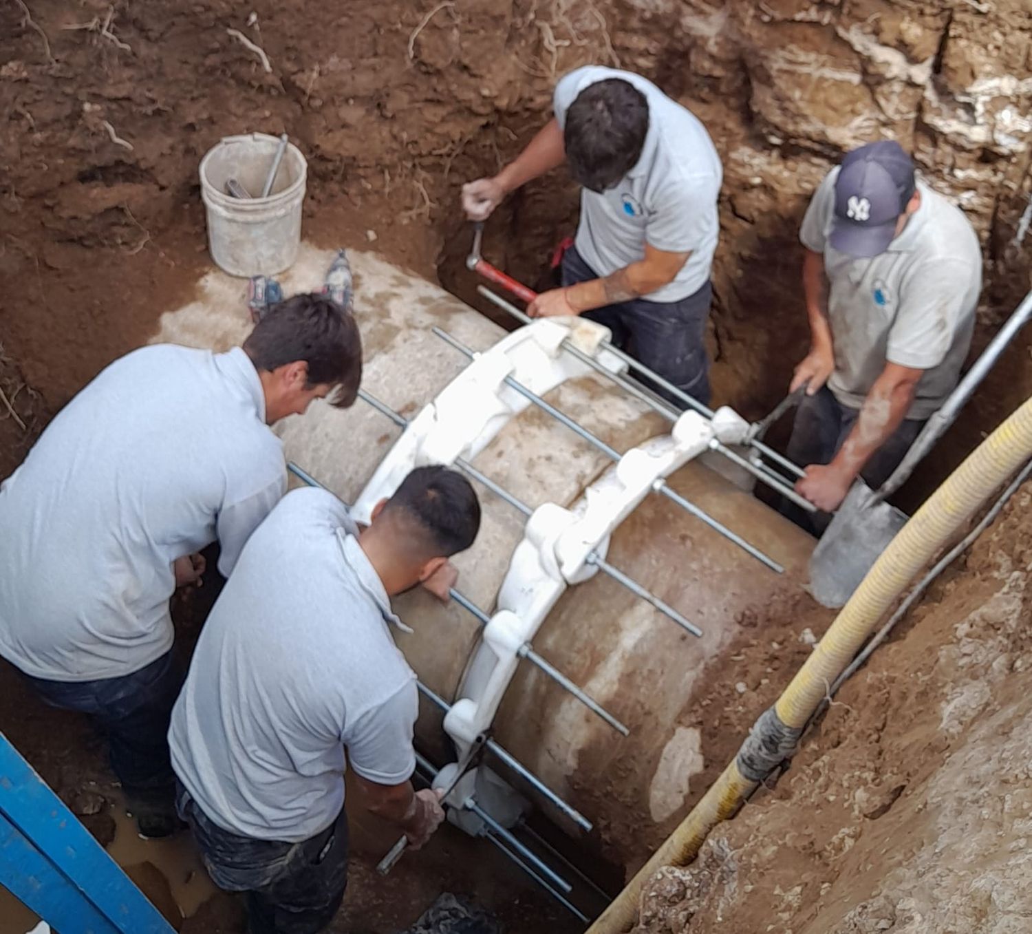 Los trabajos se realizaron en la calle Constitución entre Alsina y Roca.