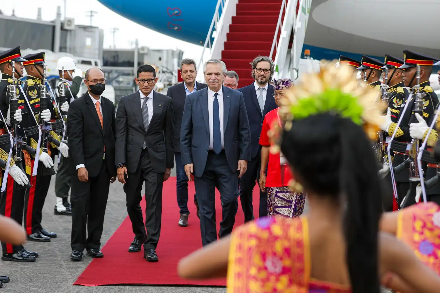 Alberto Fernández arribó a la isla de Bali, Indonesia, para participar de la  Cumbre de Líderes del G20.
