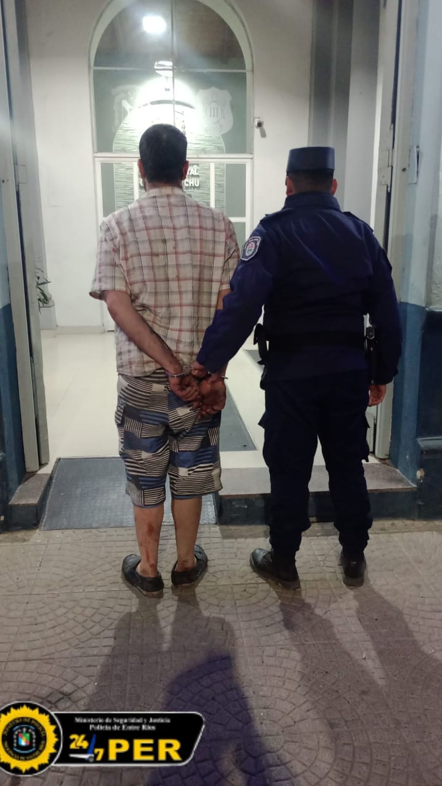 Detenido por violencia familiar