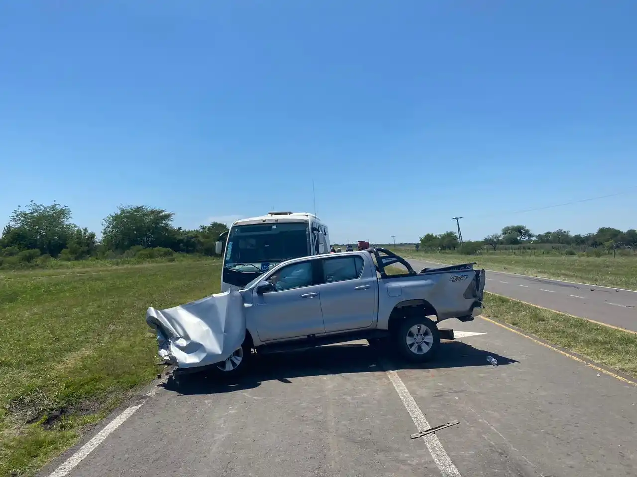 Accidente vial en intersección de rutas nacionales y provinciales en Entre Ríos