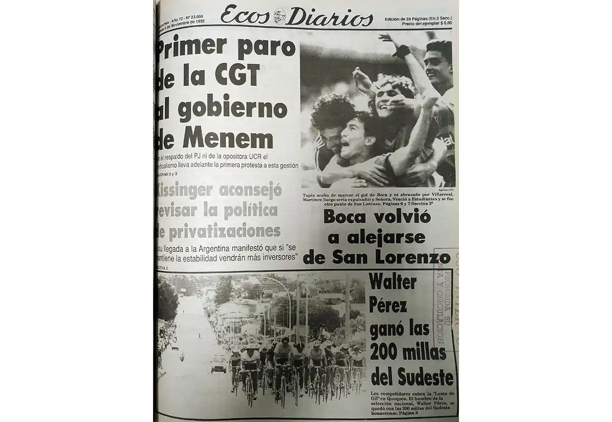 Lunes 9 de noviembre de 1992