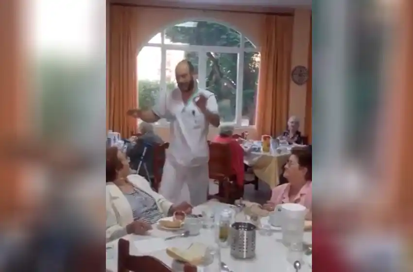 El lindo gesto de un empleado de un geriátrico que hizo feliz a los residentes