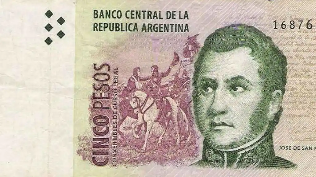 Chau San Martín: Sale de circulación el billete de 5 pesos